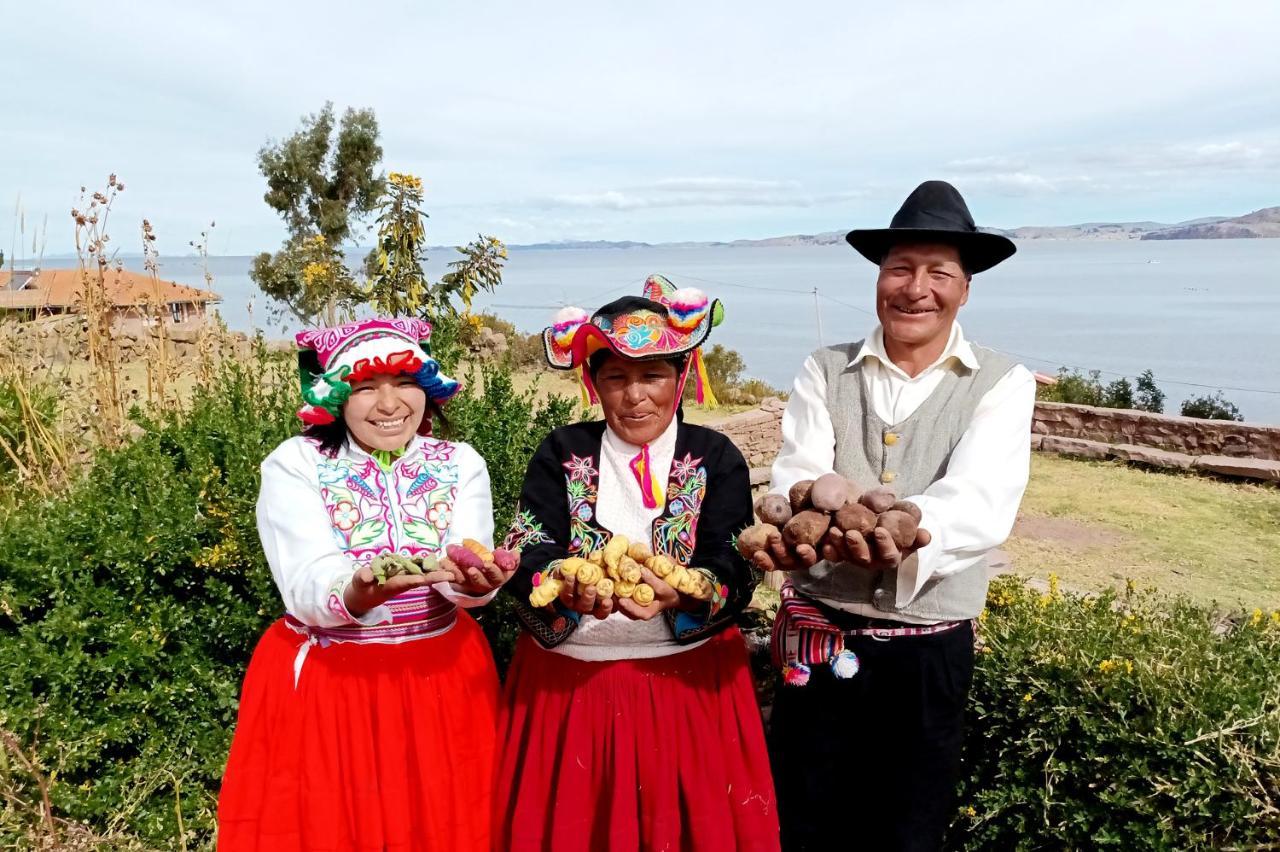 Hospedaje Rural La Florida En Llachon, Titicaca 普诺 外观 照片